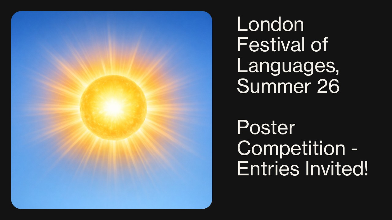 Poster competition: London Festival of Languages 2026